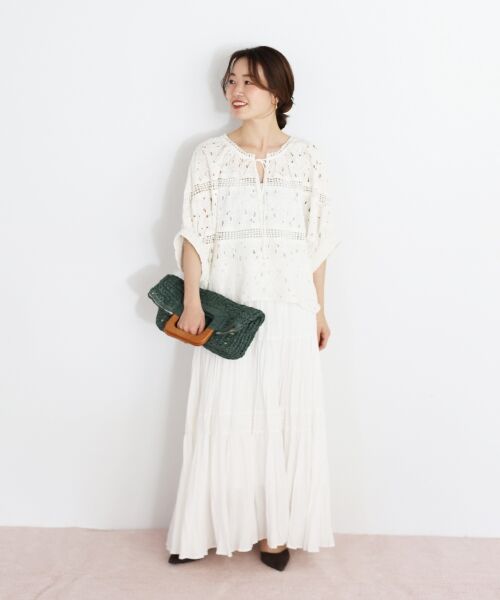 le.coeur blanc / ルクールブラン シャツ・ブラウス | TORRAZZO DONNAカットワークレースブラウス | 詳細12