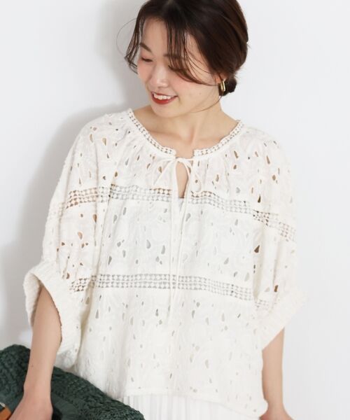le.coeur blanc / ルクールブラン シャツ・ブラウス | TORRAZZO DONNAカットワークレースブラウス | 詳細2