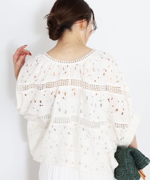 le.coeur blanc / ルクールブラン シャツ・ブラウス | TORRAZZO DONNAカットワークレースブラウス | 詳細5