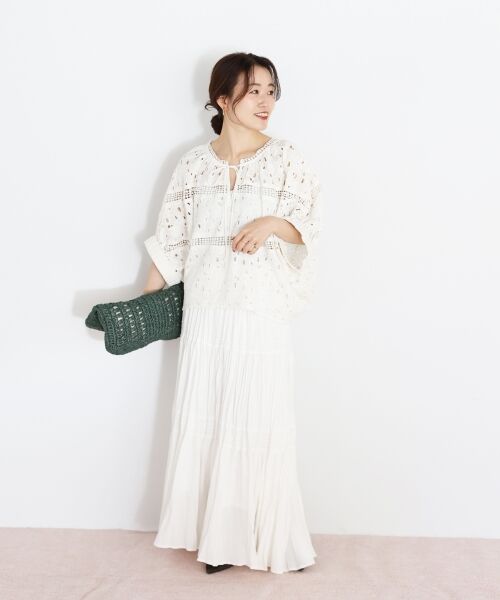 le.coeur blanc / ルクールブラン シャツ・ブラウス | TORRAZZO DONNAカットワークレースブラウス | 詳細9