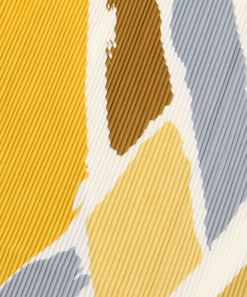 le.coeur blanc / ルクールブラン バンダナ・スカーフ | ペイントブロック柄プリーツ大判スカーフ | 詳細7