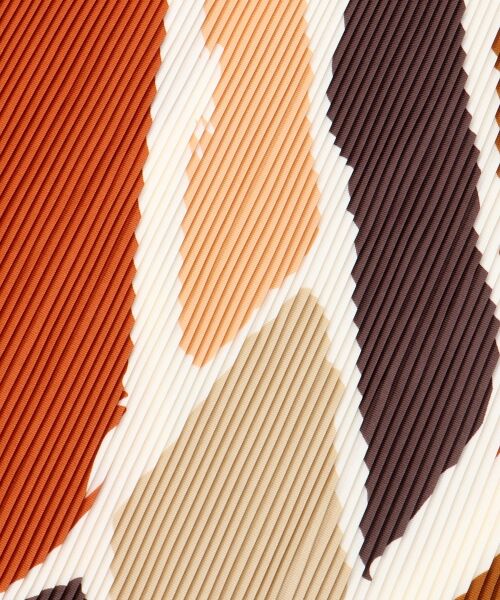 le.coeur blanc / ルクールブラン バンダナ・スカーフ | ペイントブロック柄プリーツ大判スカーフ | 詳細8