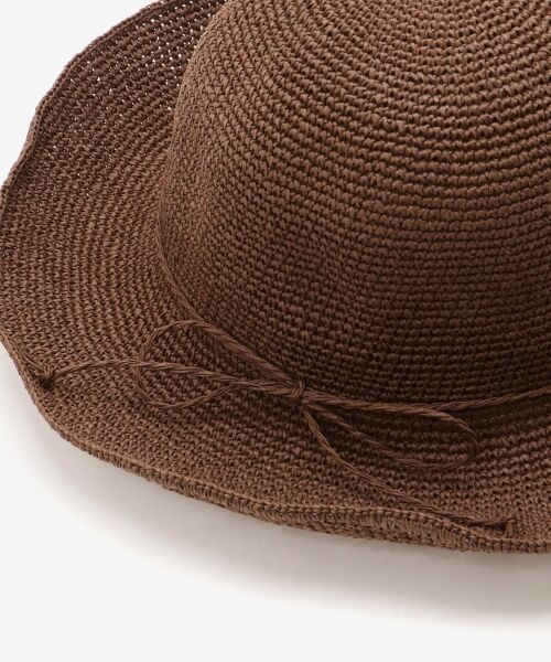 le.coeur blanc / ルクールブラン ハット | 細ペーパーコマ編みハット | 詳細3