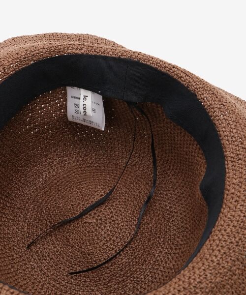 le.coeur blanc / ルクールブラン ハット | 細ペーパーコマ編みハット | 詳細5