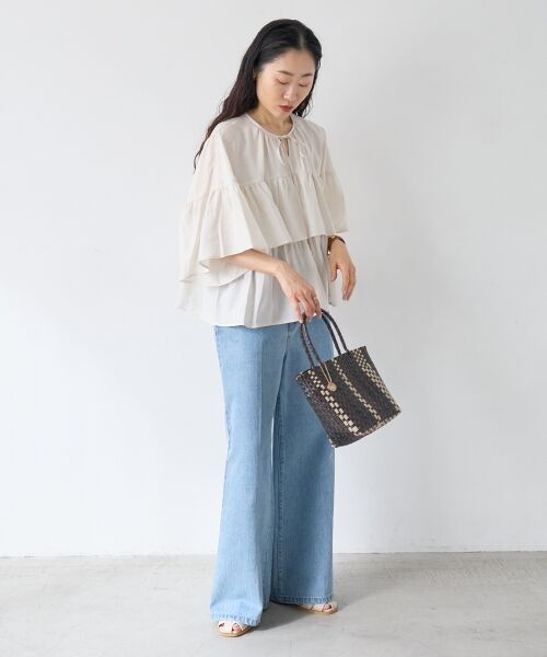 le.coeur blanc / ルクールブラン かごバック | スクエアメルカドバッグ | 詳細11