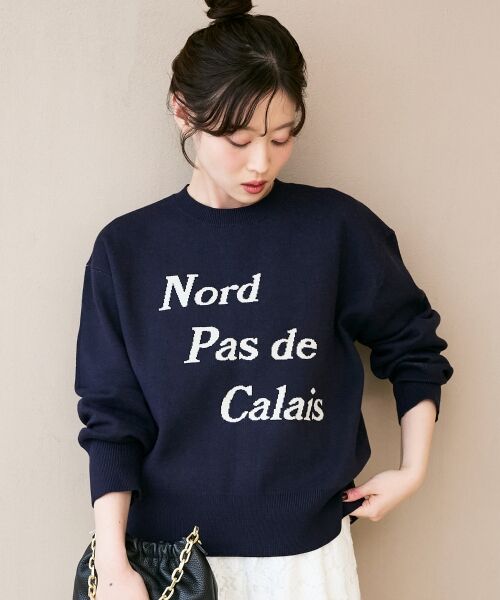 le.coeur blanc / ルクールブラン ニット・セーター | AL ダブルジャガードロゴニット | 詳細2