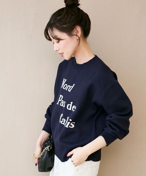 le.coeur blanc / ルクールブラン ニット・セーター | AL ダブルジャガードロゴニット | 詳細5