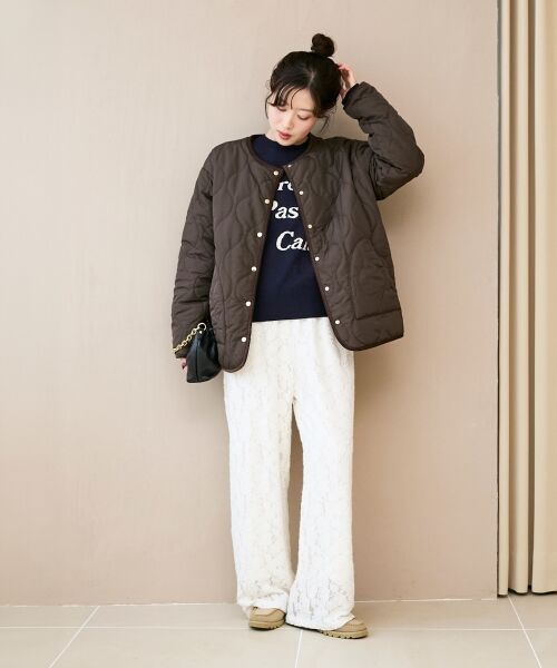 le.coeur blanc / ルクールブラン ニット・セーター | AL ダブルジャガードロゴニット | 詳細7