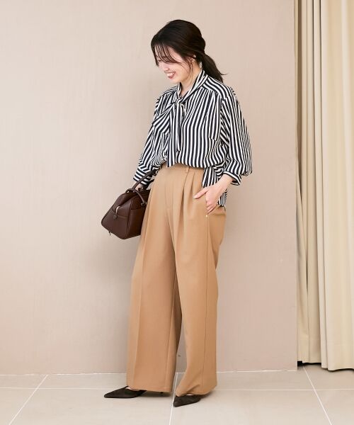 le.coeur blanc / ルクールブラン その他パンツ | 《スタイルアップ効果も抜群》AL ストレッチタックストレートパンツ | 詳細12