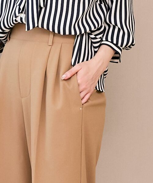 le.coeur blanc / ルクールブラン その他パンツ | 《スタイルアップ効果も抜群》AL ストレッチタックストレートパンツ | 詳細14