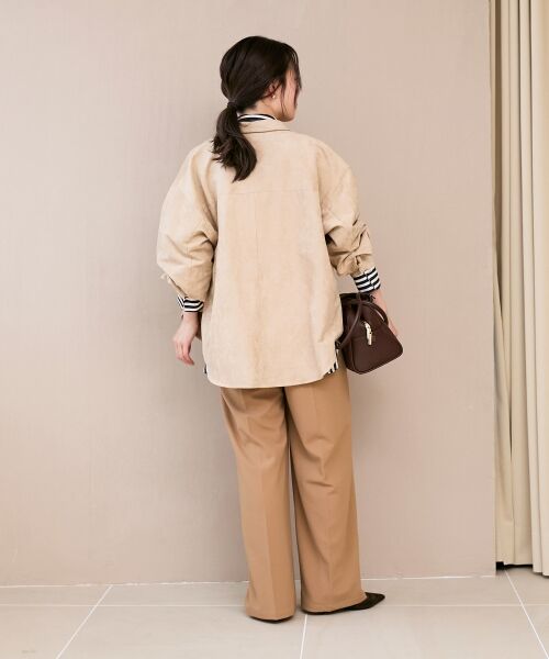 le.coeur blanc / ルクールブラン その他パンツ | 《スタイルアップ効果も抜群》AL ストレッチタックストレートパンツ | 詳細16