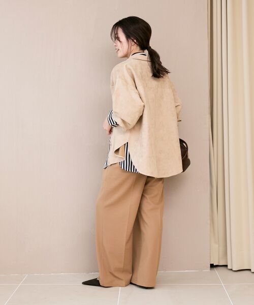 le.coeur blanc / ルクールブラン その他パンツ | 《スタイルアップ効果も抜群》AL ストレッチタックストレートパンツ | 詳細17