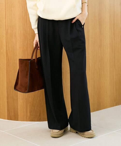 le.coeur blanc / ルクールブラン その他パンツ | 《スタイルアップ効果も抜群》AL ストレッチタックストレートパンツ | 詳細23