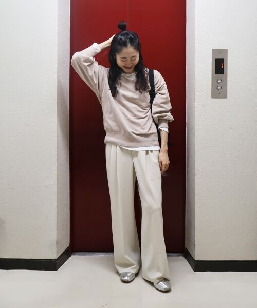 le.coeur blanc / ルクールブラン その他パンツ | 《スタイルアップ効果も抜群》AL ストレッチタックストレートパンツ | 詳細9