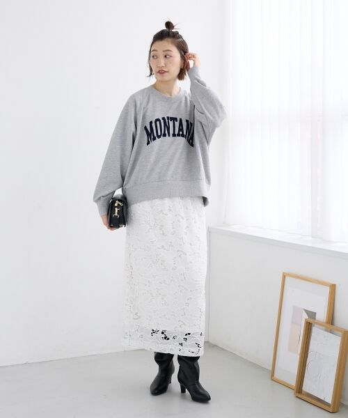 le.coeur blanc / ルクールブラン スウェット | 《WEB限定アイテム》裏毛ロゴスウェットプルオーバー | 詳細16