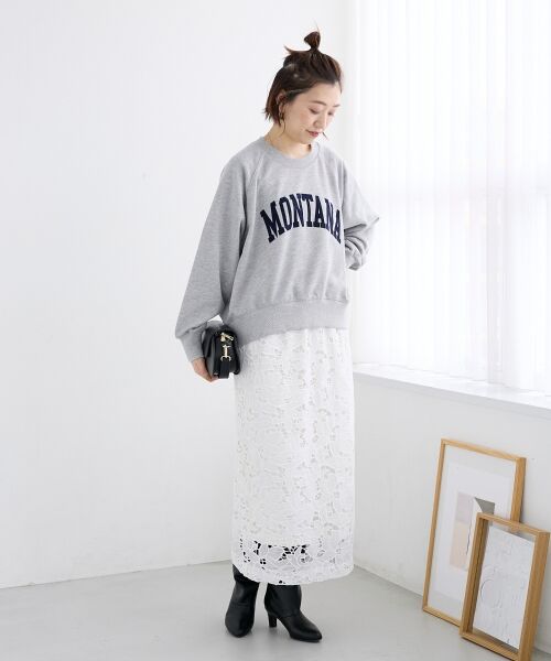 le.coeur blanc / ルクールブラン スウェット | 《WEB限定アイテム》裏毛ロゴスウェットプルオーバー | 詳細17