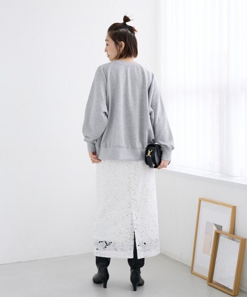 le.coeur blanc / ルクールブラン スウェット | 《WEB限定アイテム》裏毛ロゴスウェットプルオーバー | 詳細19