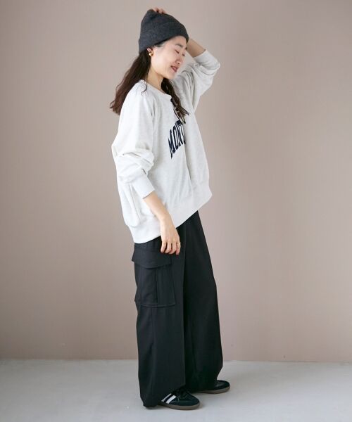 le.coeur blanc / ルクールブラン スウェット | 《WEB限定アイテム》裏毛ロゴスウェットプルオーバー | 詳細4