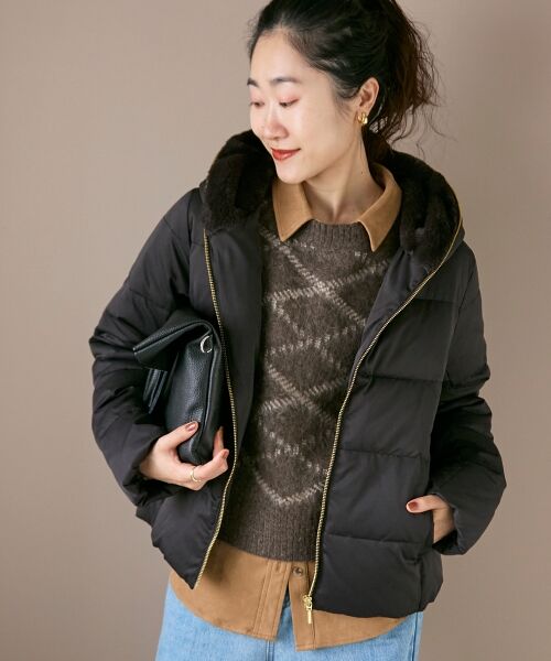 le.coeur blanc / ルクールブラン ニット・セーター | 《WEB限定アイテム》起毛チェックニットプルオーバー | 詳細24