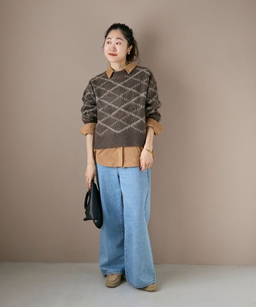 le.coeur blanc / ルクールブラン ニット・セーター | 《WEB限定アイテム》起毛チェックニットプルオーバー | 詳細27