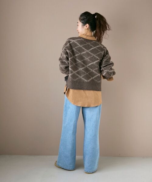 le.coeur blanc / ルクールブラン ニット・セーター | 《WEB限定アイテム》起毛チェックニットプルオーバー | 詳細28