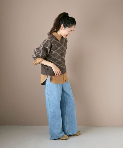 le.coeur blanc / ルクールブラン ニット・セーター | 《WEB限定アイテム》起毛チェックニットプルオーバー | 詳細29