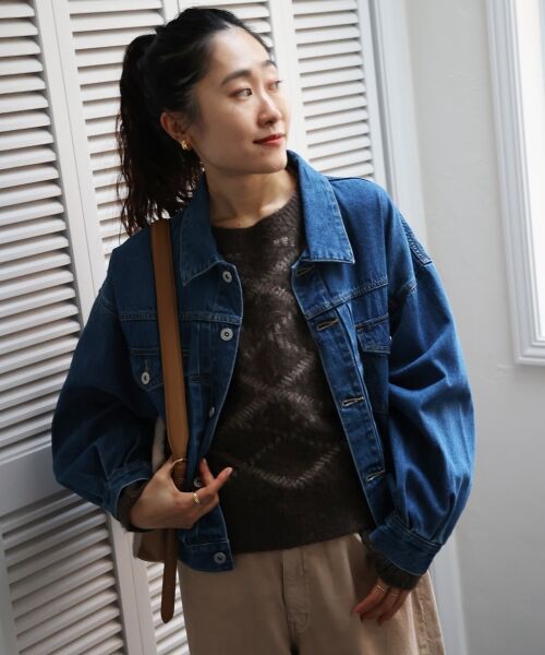 le.coeur blanc / ルクールブラン ニット・セーター | 《WEB限定アイテム》起毛チェックニットプルオーバー | 詳細30