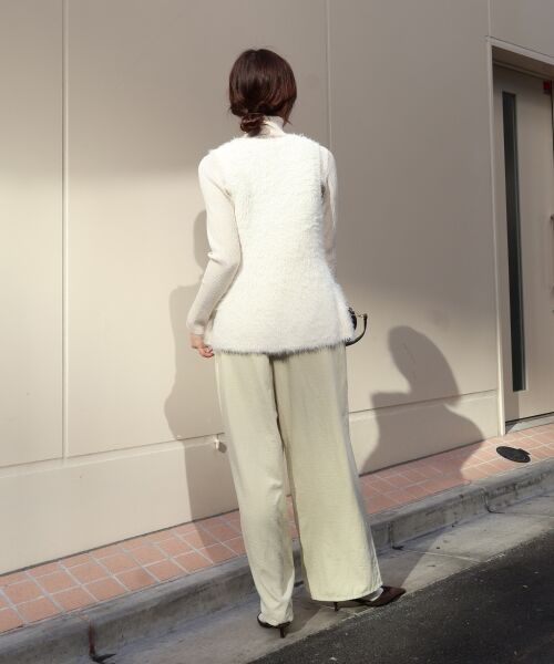 le.coeur blanc / ルクールブラン ベスト | 《WEB限定アイテム》フェザーヤーンラメニットベスト | 詳細10