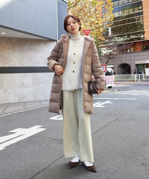 le.coeur blanc / ルクールブラン ベスト | 《WEB限定アイテム》フェザーヤーンラメニットベスト | 詳細12