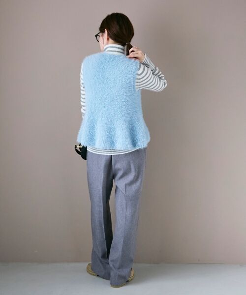 le.coeur blanc / ルクールブラン ベスト | 《WEB限定アイテム》フェザーヤーンラメニットベスト | 詳細24