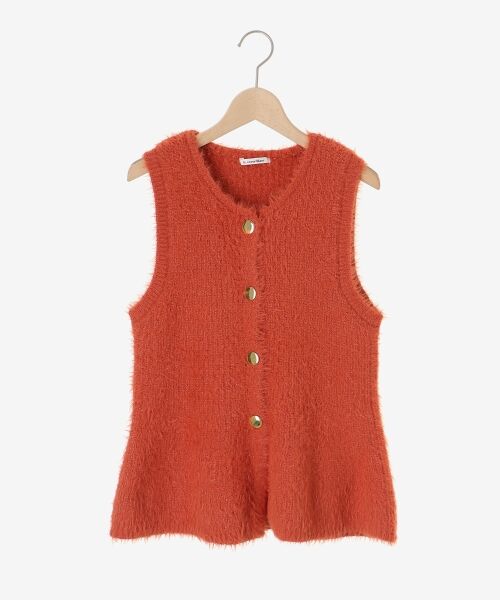 le.coeur blanc / ルクールブラン ベスト | 《WEB限定アイテム》フェザーヤーンラメニットベスト | 詳細25