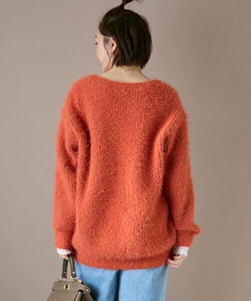 le.coeur blanc / ルクールブラン カーディガン・ボレロ | 《WEB限定アイテム》フェザーヤーンラメニットカーディガン | 詳細26