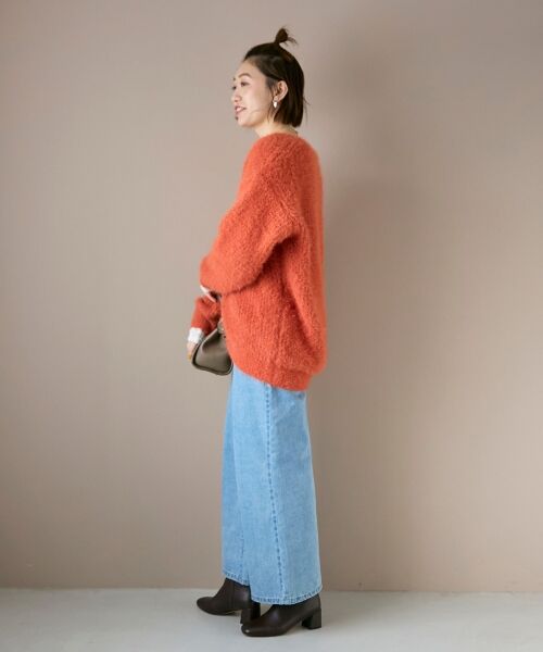 le.coeur blanc / ルクールブラン カーディガン・ボレロ | 《WEB限定アイテム》フェザーヤーンラメニットカーディガン | 詳細30