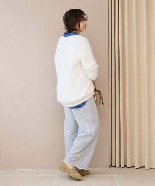 le.coeur blanc / ルクールブラン カーディガン・ボレロ | 《WEB限定アイテム》フェザーヤーンラメニットカーディガン | 詳細4