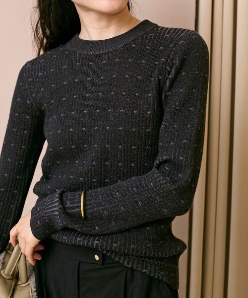 le.coeur blanc / ルクールブラン ニット・セーター | 《WEB限定アイテム》アイレットクルーリブニット | 詳細21