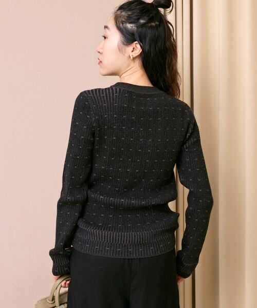 le.coeur blanc / ルクールブラン ニット・セーター | 《WEB限定アイテム》アイレットクルーリブニット | 詳細22