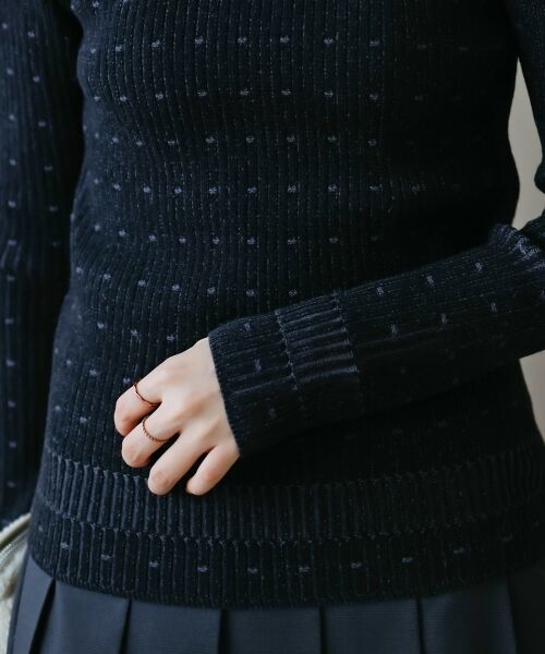 le.coeur blanc / ルクールブラン ニット・セーター | 《WEB限定アイテム》アイレットクルーリブニット | 詳細27