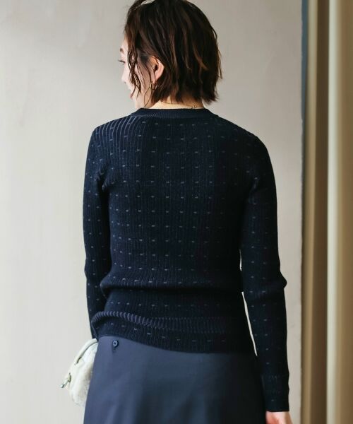 le.coeur blanc / ルクールブラン ニット・セーター | 《WEB限定アイテム》アイレットクルーリブニット | 詳細28