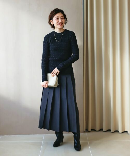 le.coeur blanc / ルクールブラン ニット・セーター | 《WEB限定アイテム》アイレットクルーリブニット | 詳細29