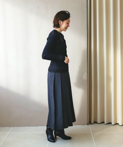 le.coeur blanc / ルクールブラン ニット・セーター | 《WEB限定アイテム》アイレットクルーリブニット | 詳細30