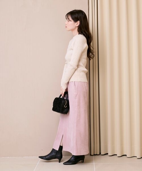 le.coeur blanc / ルクールブラン ニット・セーター | 《WEB限定アイテム》アイレットクルーリブニット | 詳細6