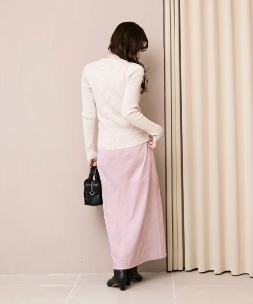 le.coeur blanc / ルクールブラン ニット・セーター | 《WEB限定アイテム》アイレットクルーリブニット | 詳細8