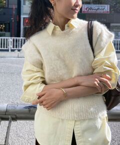 le.coeur blanc / ルクールブラン ベスト | 《WEB限定アイテム》ソフトシャギーニットベスト