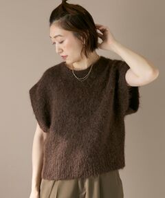 le.coeur blanc / ルクールブラン ベスト | 《WEB限定アイテム》ソフトシャギーニットベスト