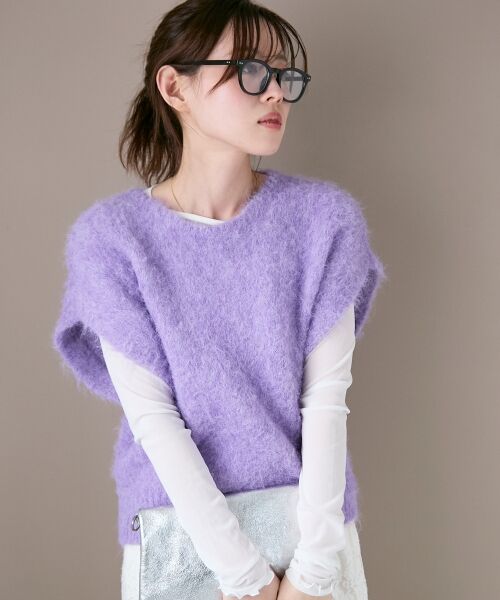 le.coeur blanc / ルクールブラン ベスト | 《WEB限定アイテム》ソフトシャギーニットベスト | 詳細14