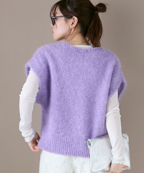 le.coeur blanc / ルクールブラン ベスト | 《WEB限定アイテム》ソフトシャギーニットベスト | 詳細15