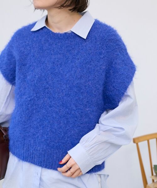 le.coeur blanc / ルクールブラン ベスト | 《WEB限定アイテム》ソフトシャギーニットベスト | 詳細2