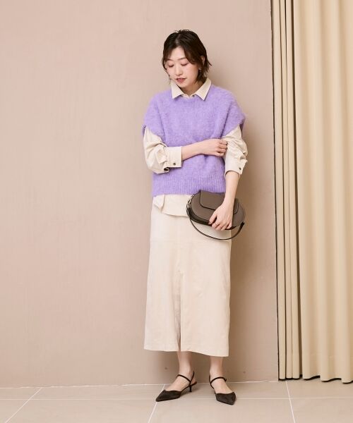 le.coeur blanc / ルクールブラン ベスト | 《WEB限定アイテム》ソフトシャギーニットベスト | 詳細22