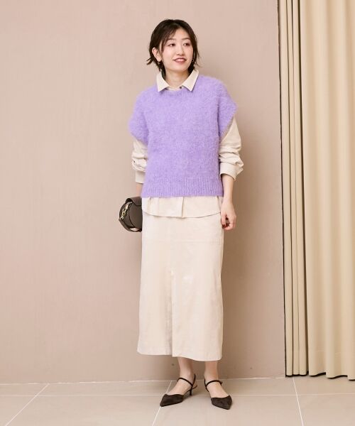 le.coeur blanc / ルクールブラン ベスト | 《WEB限定アイテム》ソフトシャギーニットベスト | 詳細23