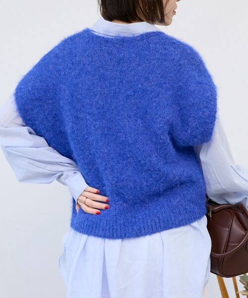 le.coeur blanc / ルクールブラン ベスト | 《WEB限定アイテム》ソフトシャギーニットベスト | 詳細4